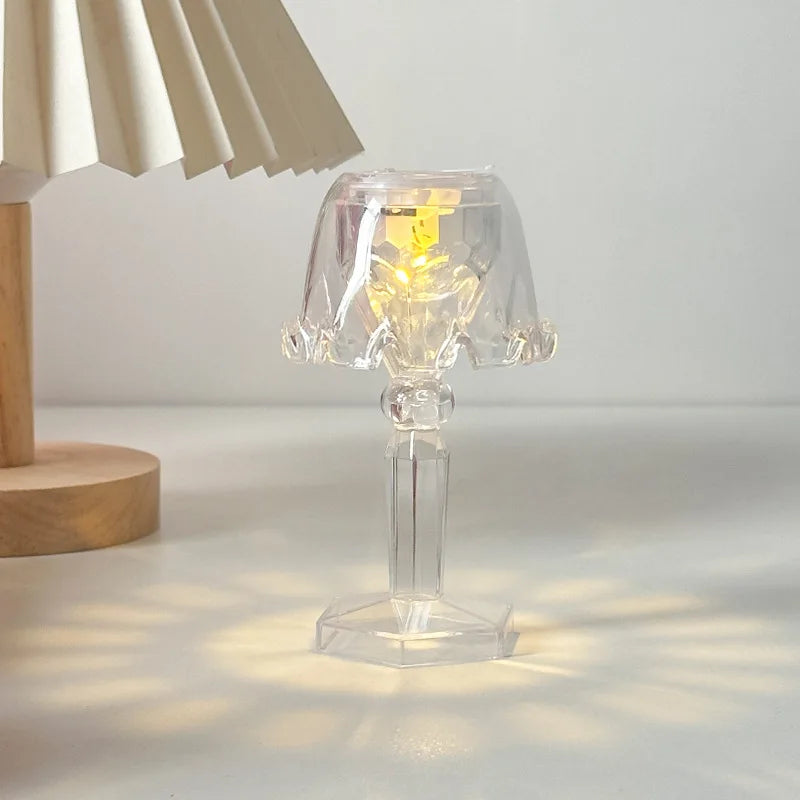 Crystal LED Table Lamp – Colour Changing Touch Night Light | Decorative Bedside Lamp | Elegant Ambient Lighting