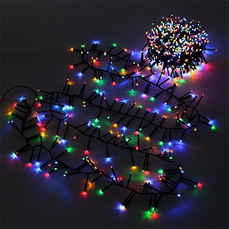 LumiBurst Cluster LED String Lights – Waterproof Firework-Style Christmas Lights | Indoor & Outdoor Decorative Lighting