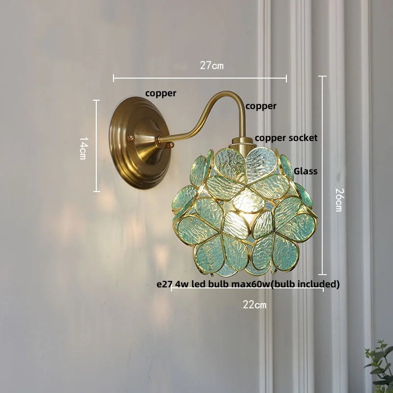 Nordique Glass Wall Light – Scandinavian Brass Sconce | Clear Glass Ambient Lighting | Contemporary Interior Elegance