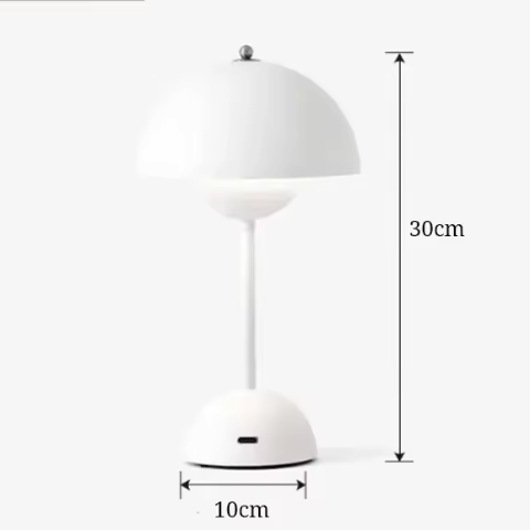 AuroraGlo LED Living Room Table Lamp – Wireless Designer Lighting with Timeless Scandinavian Style