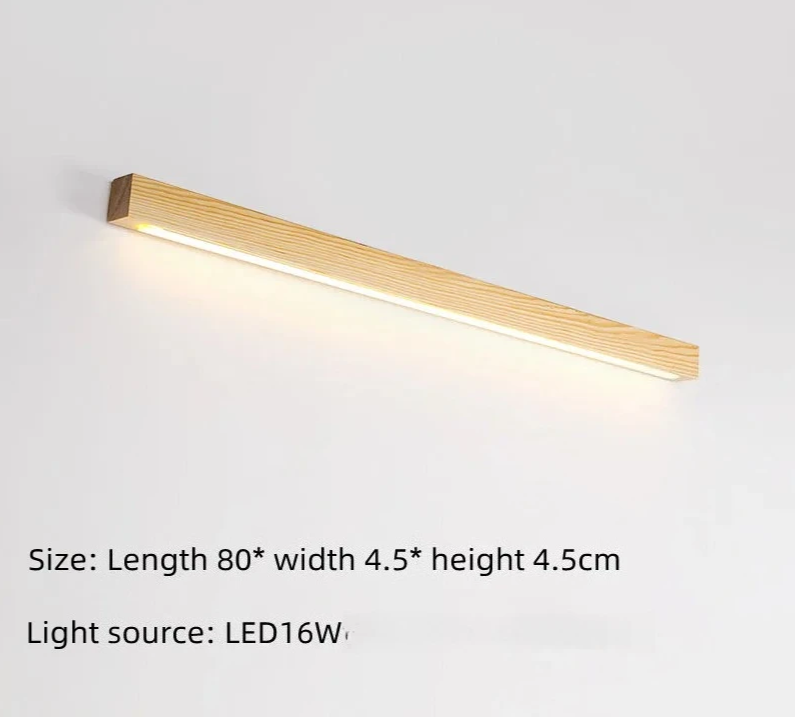 Japanese Wood Wall Light – Minimalist LED Wall Lamp | Up & Down Ambient Lighting | Japandi Interior Feature