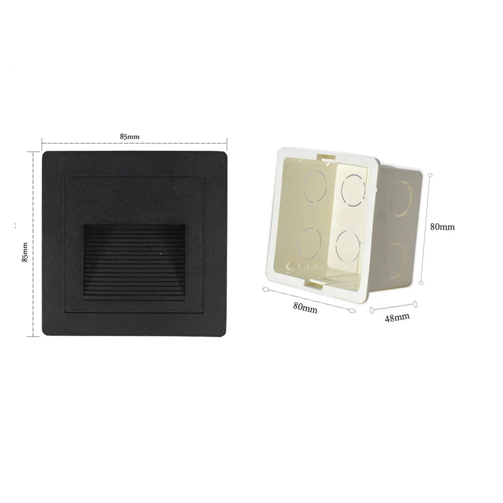 LED Recessed Step Light – IP65 Waterproof Outdoor Wall Light | Modern Stair & Pathway Lighting | Energy-Efficient Safety Illumination