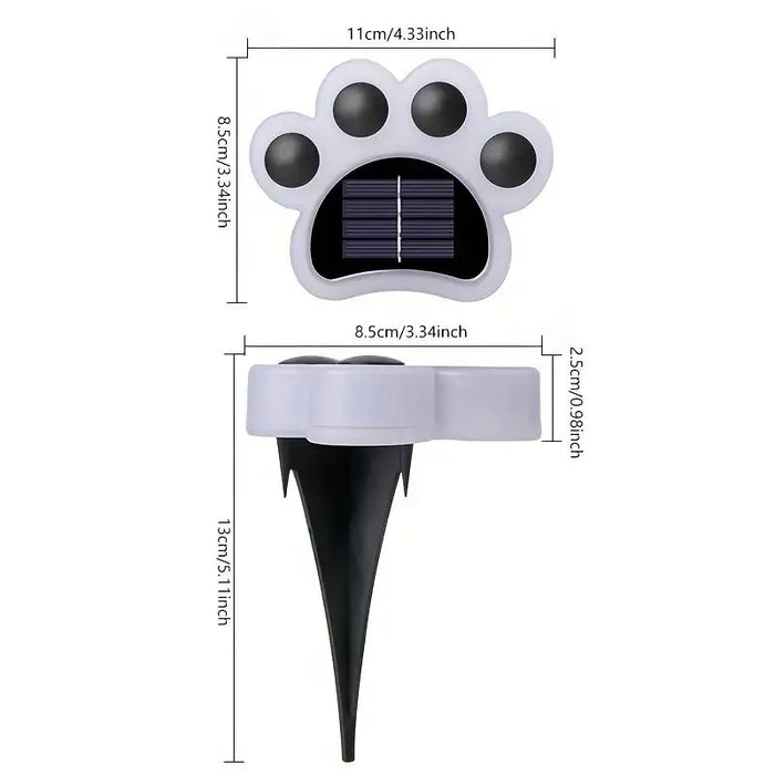 Kabellose Solarpfoten – Schaffen Sie die perfekte Atmosphäre in Ihrem Garten!-Leuchtezauber