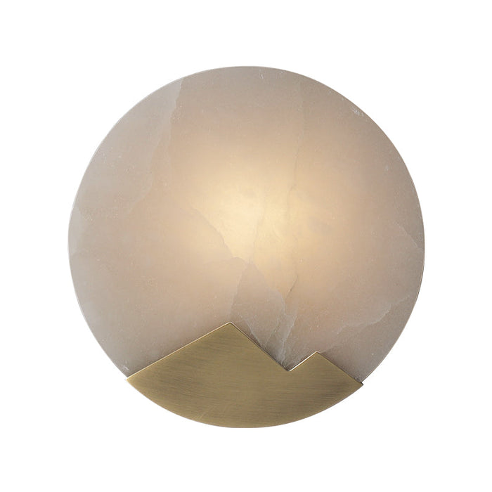 Skandinavische minimalistische Marmor-Wandlampe-Leuchtezauber