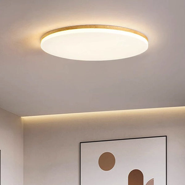 Einzelne runde LED-Deckenleuchte aus Acryl-Leuchtezauber