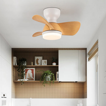 Einfacher, stilvoller Deckenventilator mit LED-Beleuchtung-Leuchtezauber