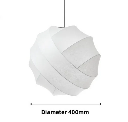 SereneSilk Pendant Light – Wabi-Sabi Silk Ceiling Lamp | Japanese Minimalist Lighting for Elegant Interiors