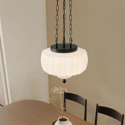 Moderne weiße minimalistische Hängelampe-Leuchtezauber