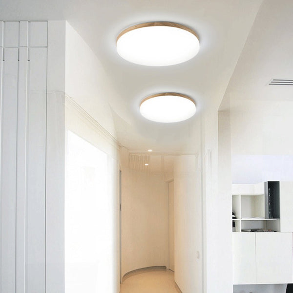 Einzelne runde LED-Deckenleuchte aus Acryl-Leuchtezauber