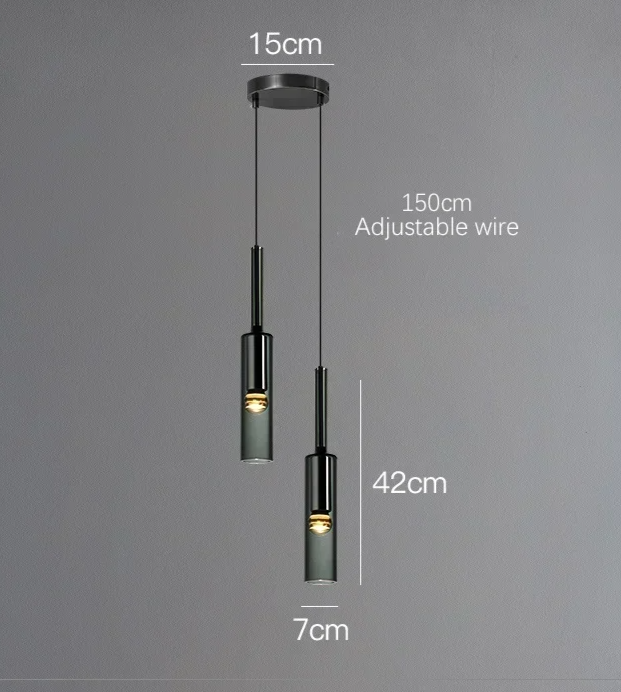 Obsidian Orb Pendant Light – Minimalist Glass Ceiling Lamp | Nordic LED Hanging Light for Contemporary Interiors