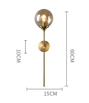 Nordelle Globe Wall Light – Scandinavian Glass Wall Lamp | Modern Ambient Lighting | Minimalist Interior Elegance