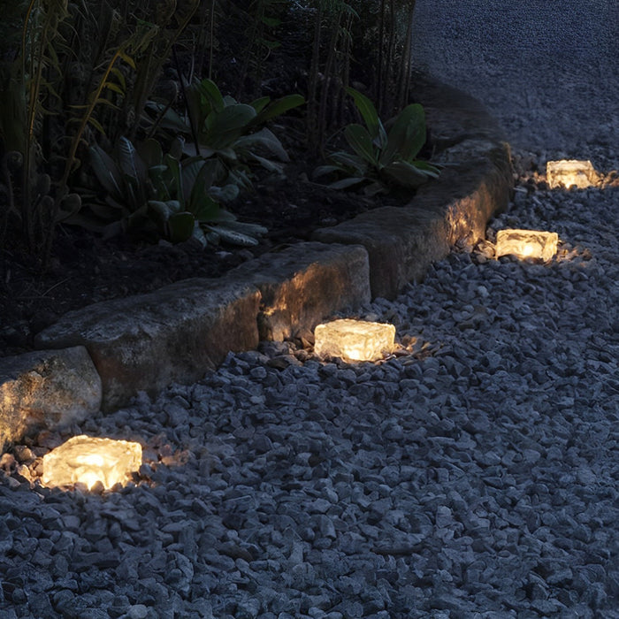 Quadratische Solarlampe-Leuchtezauber