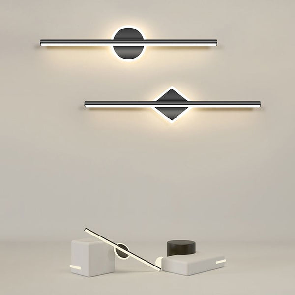 Moderne runde/eckige LED-Wandleuchte Leigh-Leuchtezauber