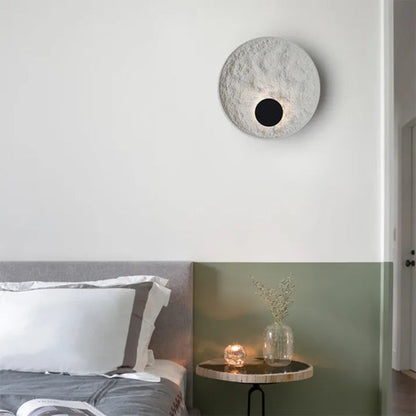 Runde Mondkugel-Wandleuchte für das Schlafzimmer-Leuchtezauber