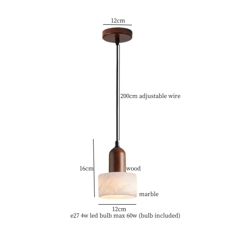 Marbelle Globe Pendant Light – Marble & Glass Ceiling Lamp | Japandi Ambient Lighting | Timeless Interior Elegance