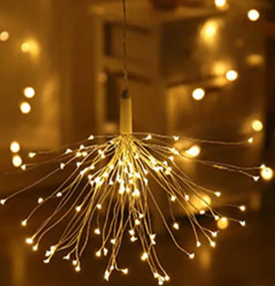 SternFeuer LED Firework Christmas Lights – Battery-Powered Fairy Lights for Home, Garden & Festive Decorations