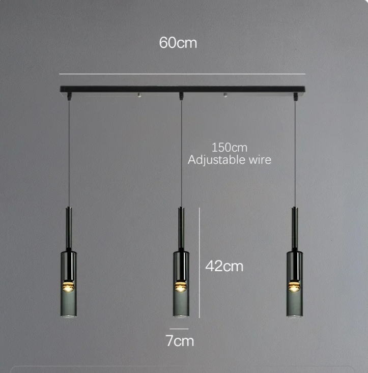 Obsidian Orb Pendant Light – Minimalist Glass Ceiling Lamp | Nordic LED Hanging Light for Contemporary Interiors