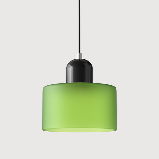 Kreative Bauhaus-Hängelampe aus Glas-Leuchtezauber