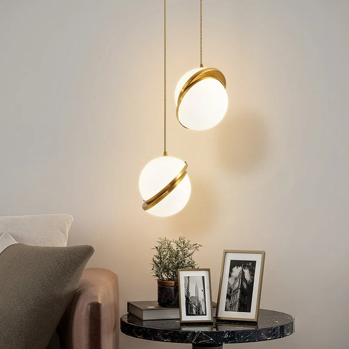 Lumaglow | Goldene Hängelampe-Leuchtezauber