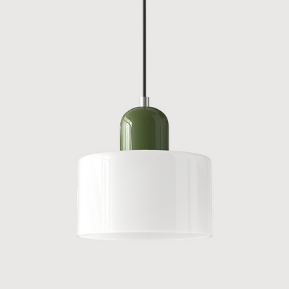 Kreative Bauhaus-Hängelampe aus Glas-Leuchtezauber