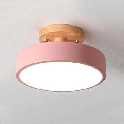 Moderne LED-Deckenleuchte aus Holz-Leuchtezauber
