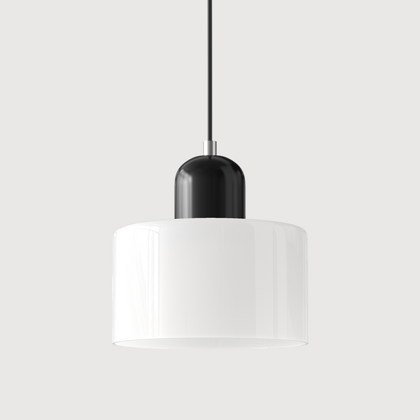 Kreative Bauhaus-Hängelampe aus Glas-Leuchtezauber
