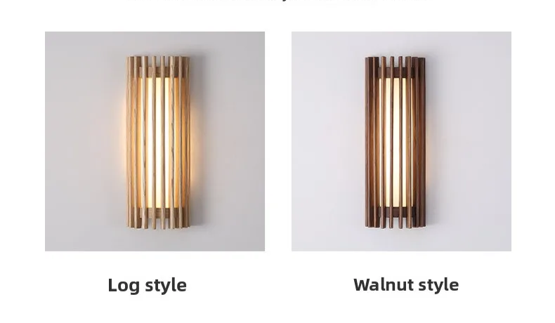 Kiyora Walnut Wall Light – Japanese Wabi-Sabi LED Wall Lamp | Warm Ambient Lighting for Modern Interiors