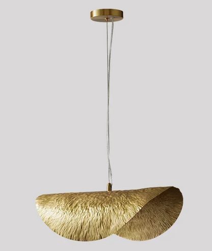 Gold Lotus Pendant Light – Vintage Zen Ceiling Lamp | Luxury Ambient Hanging Lighting