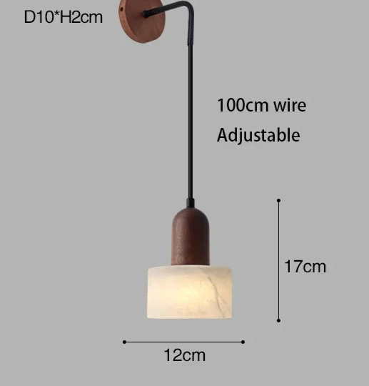 Auralith Marble Pendant Light – Wabi-Sabi Jade Stone Ceiling Lamp | Luxury LED Lighting for Refined Interiors