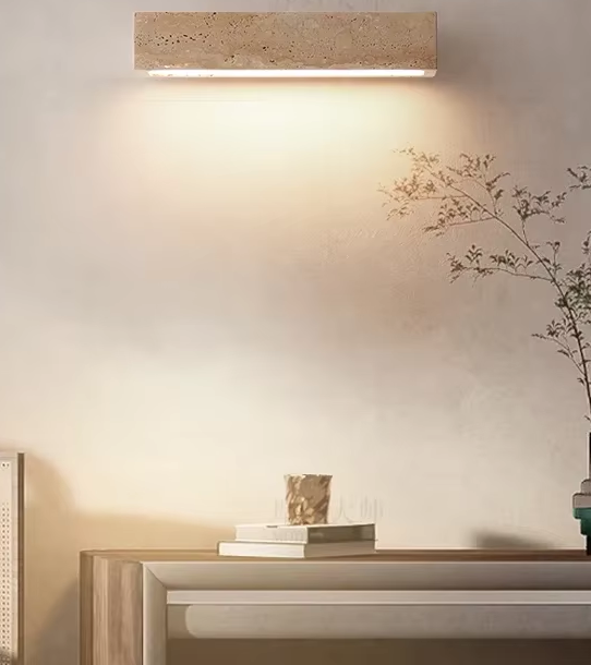 ZENLUME Wabi-Sabi Stein Wandleuchte-Leuchtezauber