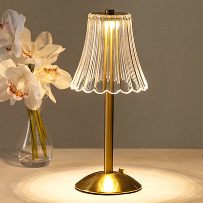 Goldene Kristall-Tischlampe-Leuchtezauber