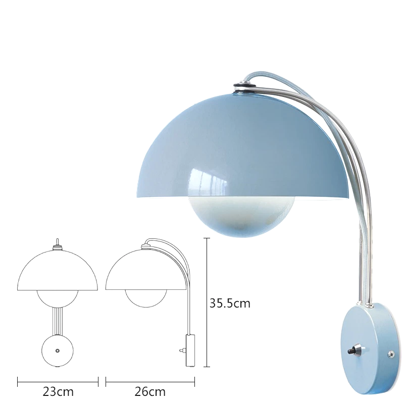 Nordic Bud LED Wall Light – Contemporary E27 Wall Lamp | Soft Ambient Lighting | Modern Interior Accent