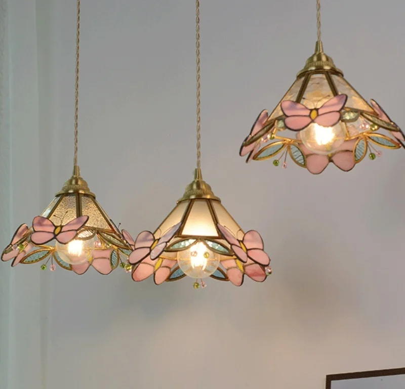 Nordic Glass Pendant Light with Brass Detail – Modern LED Ceiling Lamp | Scandinavian Designer Lighting