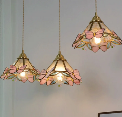 Nordic Glass Pendant Light with Brass Detail – Modern LED Ceiling Lamp | Scandinavian Designer Lighting