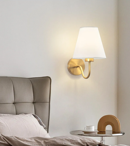 Aureva Fabric Wall Light – Nordic Wall Lamp | Soft Ambient Lighting for Elegant Modern Interiors