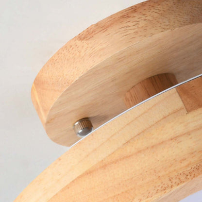 Moderne LED-Deckenleuchte aus Holz-Leuchtezauber