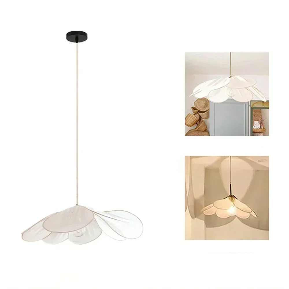 Floral Fabric Pendant Light – Designer E27 Ceiling Lamp | Artistic Ambient Lighting | Contemporary Statement Feature
