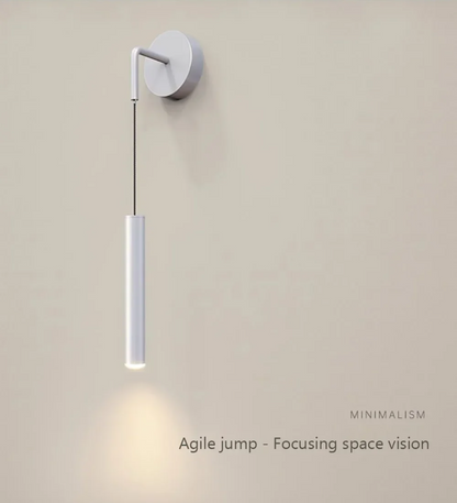 Modern Aluminium LED Wall Light – Minimalist Bedside Reading Sconce | Contemporary Ambient Lighting