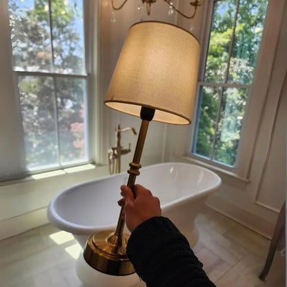 Led Retro Fabric Wireless Tischlampe-Leuchtezauber