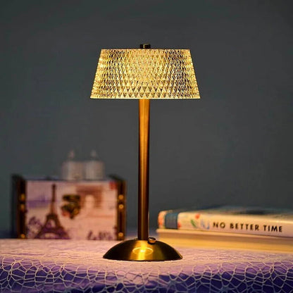 Kabellose Kristall-Tischlampe-Leuchtezauber