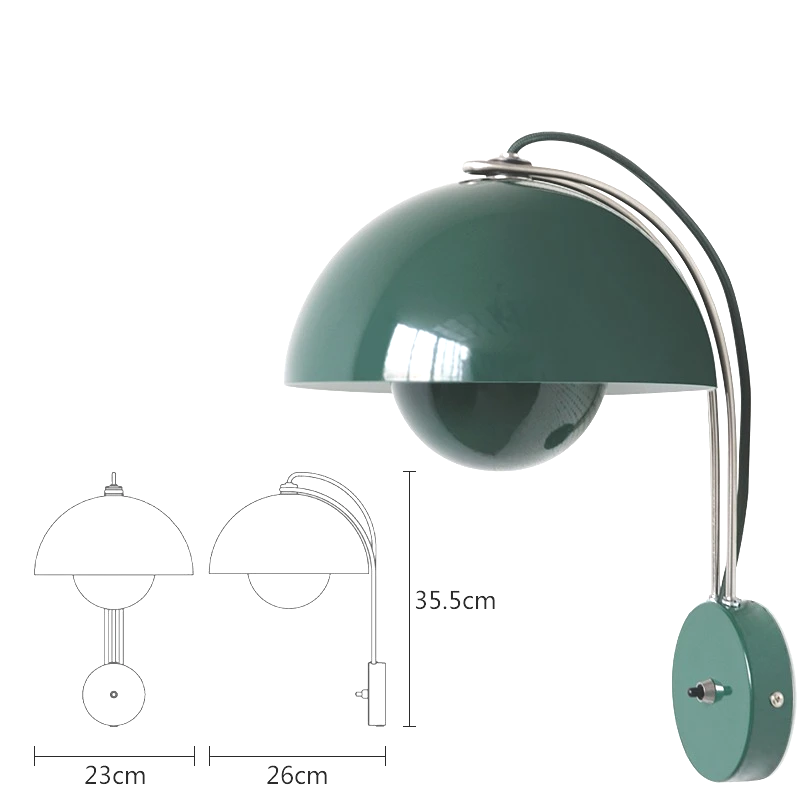 Nordic Bud LED Wall Light – Contemporary E27 Wall Lamp | Soft Ambient Lighting | Modern Interior Accent