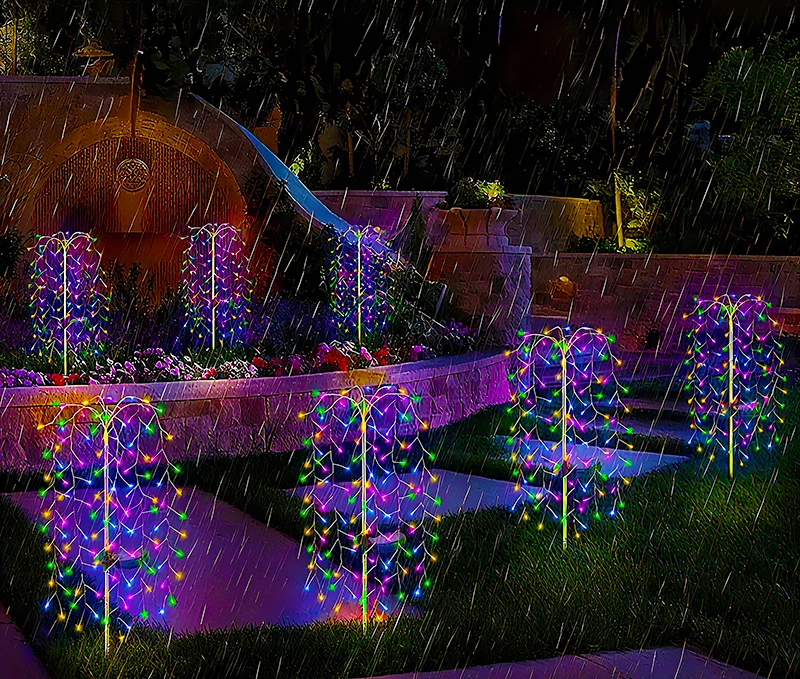 SolFeuer Solar LED Firework Lights – Waterproof Outdoor Garden Lighting for Patios, Balconies & Festive Decorations