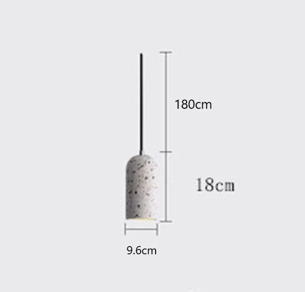 Concrete Pendant Light – Industrial E27 Ceiling Lamp | Handmade Minimalist Lighting | Contemporary Loft-Inspired Design