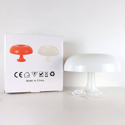 Minimalistische Tischlampe in Pilzform-Leuchtezauber
