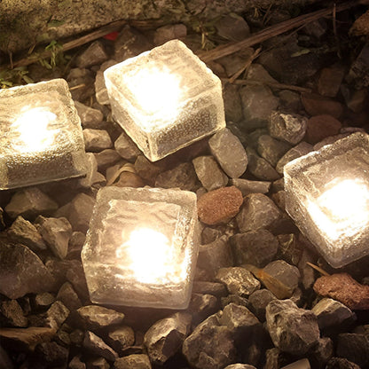 Quadratische Solarlampe-Leuchtezauber