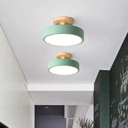 Moderne LED-Deckenleuchte aus Holz-Leuchtezauber