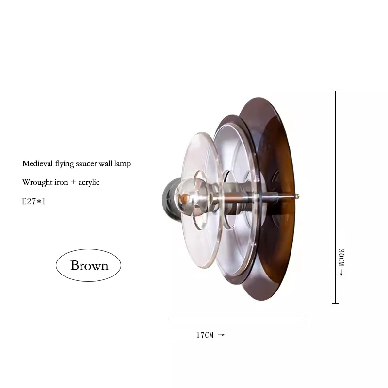 UFO LED Wall Light – Futuristic Designer Wall Lamp | Modern Ambient Lighting | Creative Bedroom & Living Room Sconce