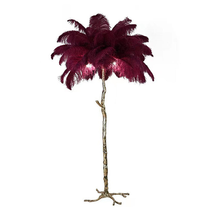 Nordic Ostrich Feathers Stehleuchte-Leuchtezauber