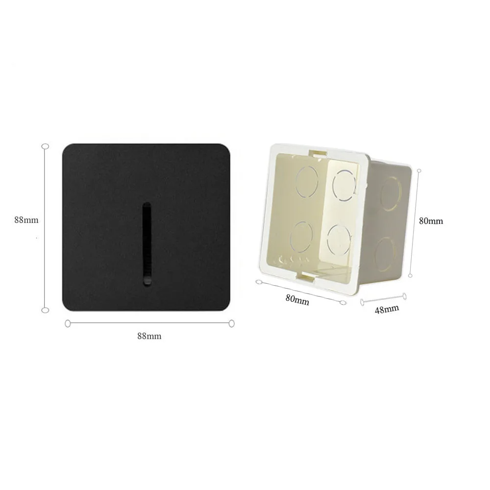 LED Motion Sensor Step Light – Recessed Wall Lamp | Smart Stair & Hallway Lighting | Modern Aluminium Design