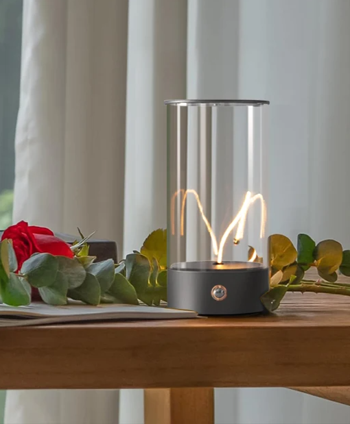 AuraPulse Touch Lamp – Rechargeable LED Mood Light | Minimalist Breathing Night Light for Modern Interiors